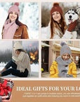 FrostAura | Stylish Cozy 3-in-1 Winter Accessories Set with Hat, Scarf, Gloves 2