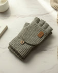 FrostGuard | Cozy Touchscreen Half-Finger Winter Gloves 0