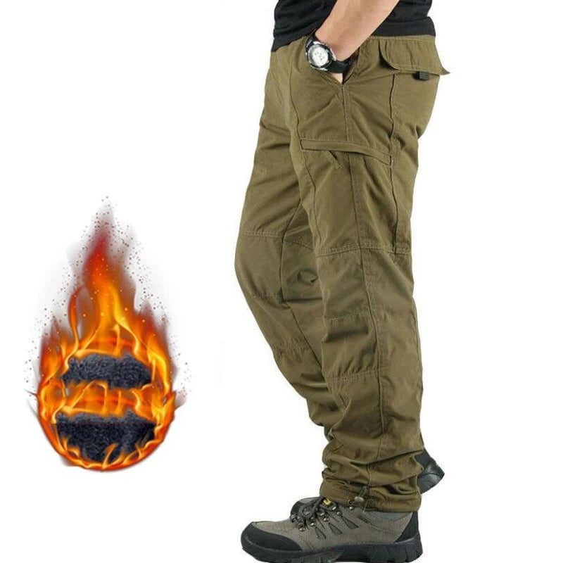 FrostGuard | Men’s Fleece-Lined Cargo Pants for Winter Comfort 0