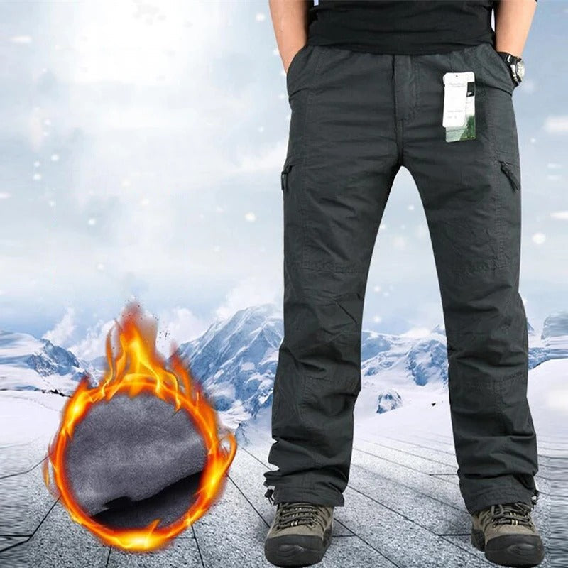 FrostGuard | Men’s Fleece-Lined Cargo Pants for Winter Comfort 1
