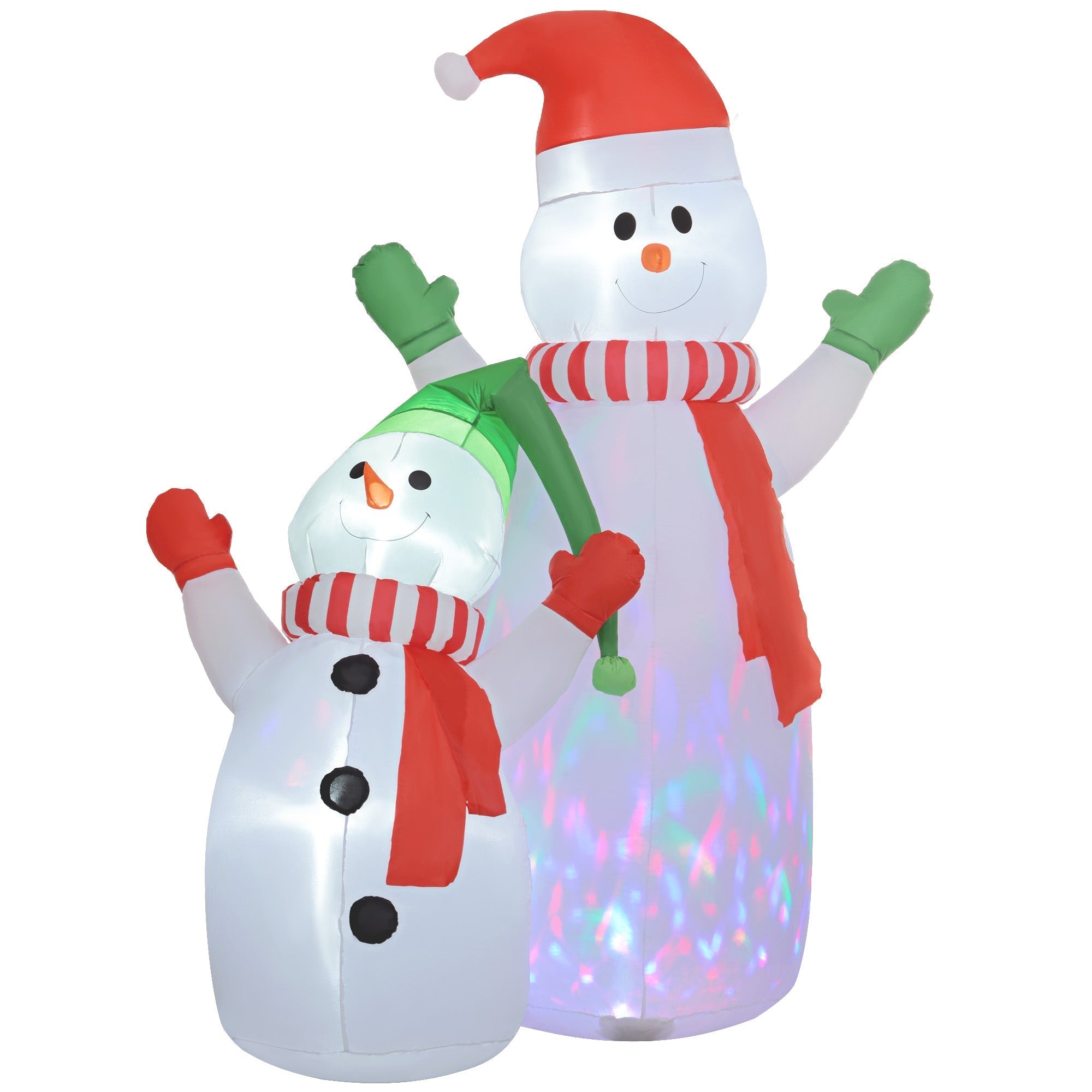 FrostyFamily – Large Christmas Snowman Decoration with Child and LED Lights 0