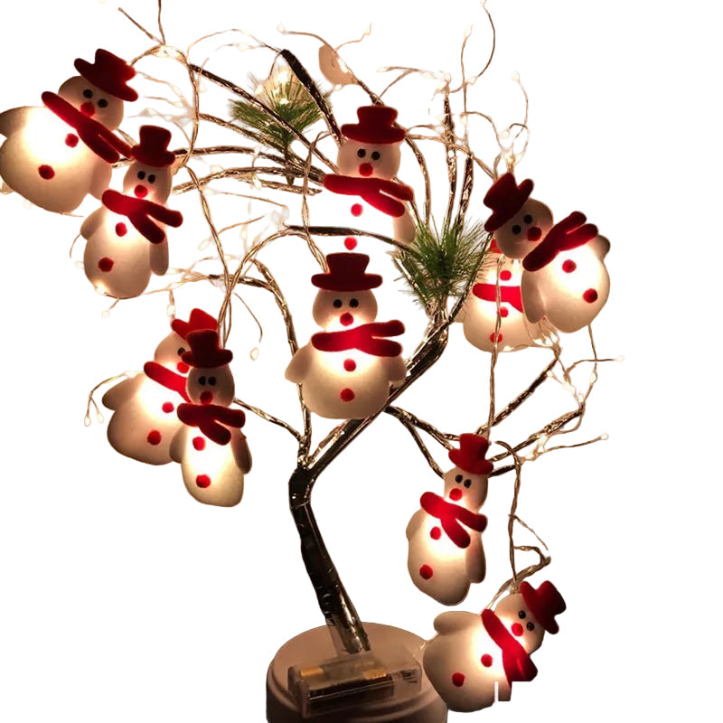 FrostyGlow – Snowman Christmas Tree Lights and Hanging Ornaments 0