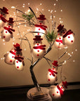 FrostyGlow – Snowman Christmas Tree Lights and Hanging Ornaments 1