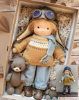 [Funny] 30cm Stuffed plush toys lovely Waldorf Doll plush PP cotton Toy Soft Stuffed pillow doll soothing baby birthday gift 0