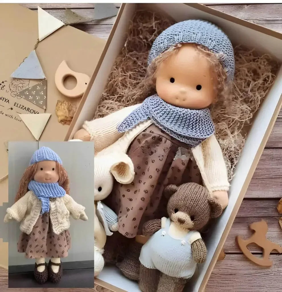 [Funny] 30cm Stuffed plush toys lovely Waldorf Doll plush PP cotton Toy Soft Stuffed pillow doll soothing baby birthday gift 1