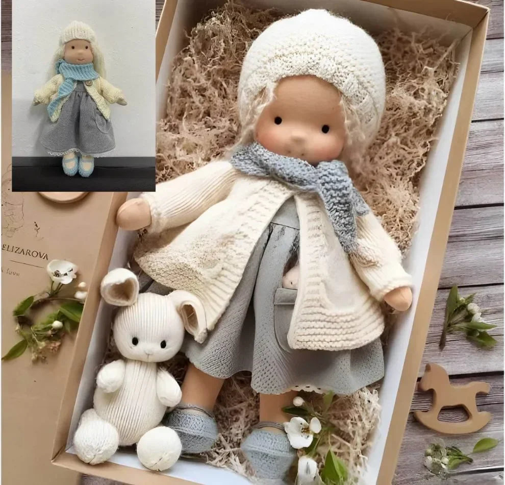 [Funny] 30cm Stuffed plush toys lovely Waldorf Doll plush PP cotton Toy Soft Stuffed pillow doll soothing baby birthday gift 2