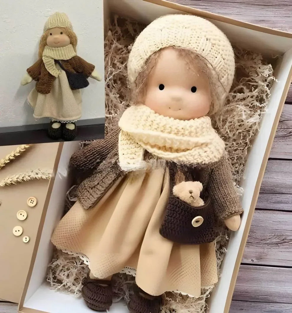 [Funny] 30cm Stuffed plush toys lovely Waldorf Doll plush PP cotton Toy Soft Stuffed pillow doll soothing baby birthday gift 5