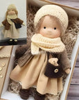 [Funny] 30cm Stuffed plush toys lovely Waldorf Doll plush PP cotton Toy Soft Stuffed pillow doll soothing baby birthday gift 5