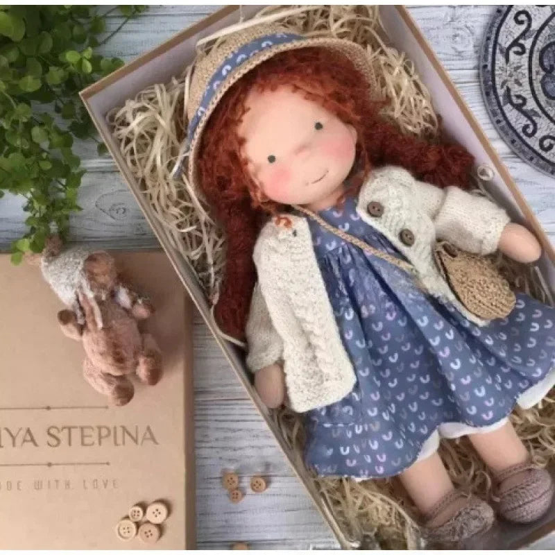 [Funny] 30cm Stuffed plush toys lovely Waldorf Doll plush PP cotton Toy Soft Stuffed pillow doll soothing baby birthday gift 6