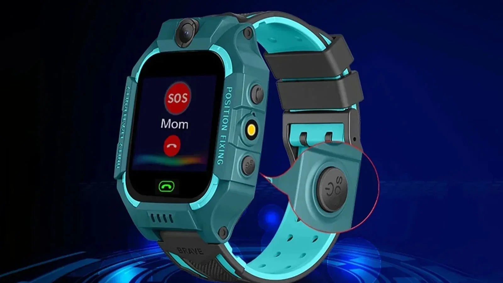 GPS Smartwatch for Kids with Real-Time Tracking, SOS Button, Two-Way Communication, and Geofencing - Lightweight and Water-Resistant 2