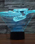 GalacticGlow | Vibrant 3D Starship LED Optical Illusion Lamp 0
