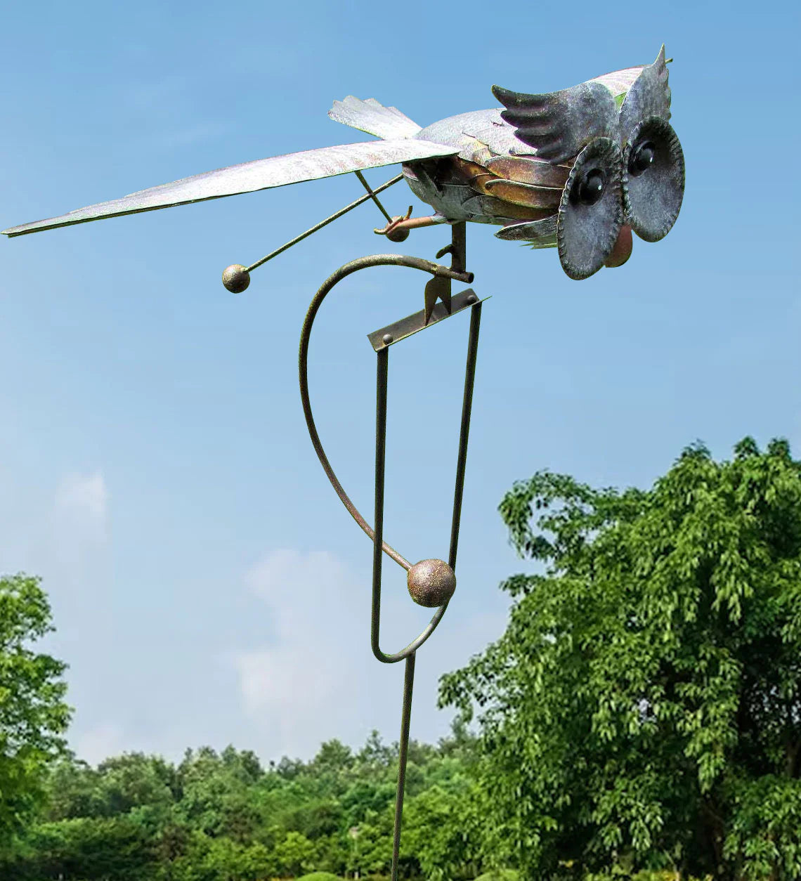Garden Wind Spinner Metal Outdoor Ornament 7