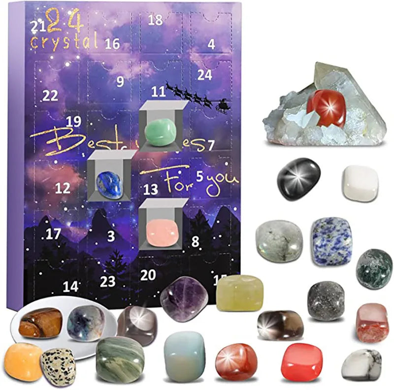 GemMagic – Children's Advent Calendar with 24 Shiny Gemstones 0