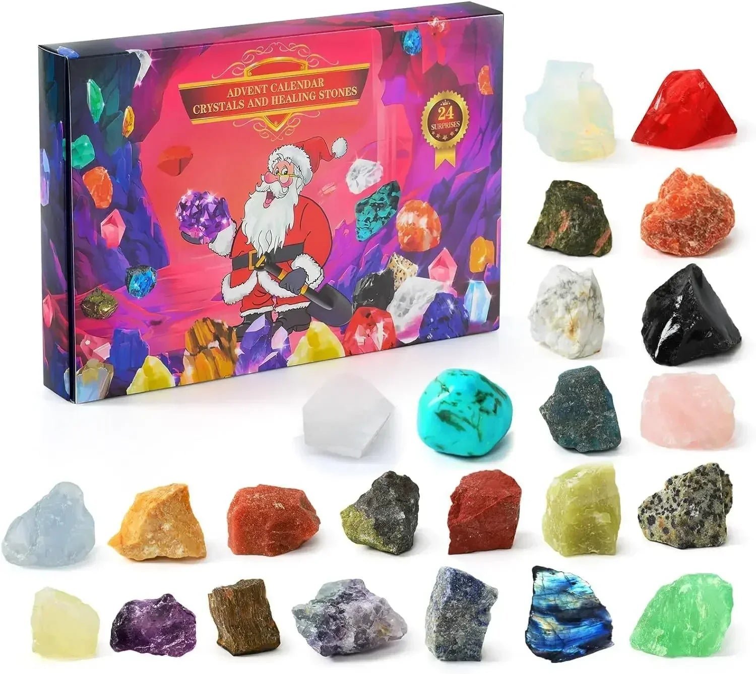 GemMagic – Children&#39;s Advent Calendar with 24 Shiny Gemstones 7