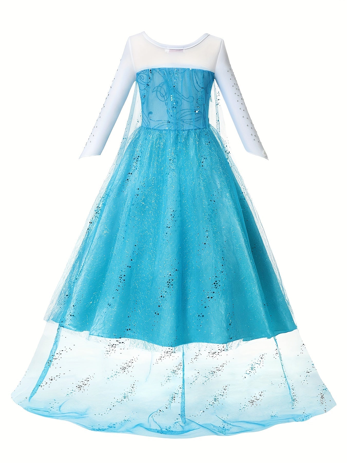 Girls Glitter Long Sleeve Halloween Princess Costume Dress | Maxi 7