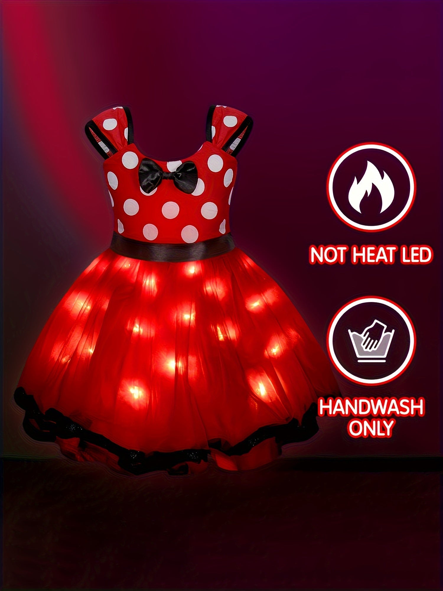 Girls Light-Up Halloween Mouse Costume Dress | Mini 5