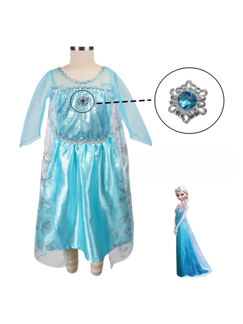 Girls Long Sleeve Halloween Princess Costume Dress | Maxi 1