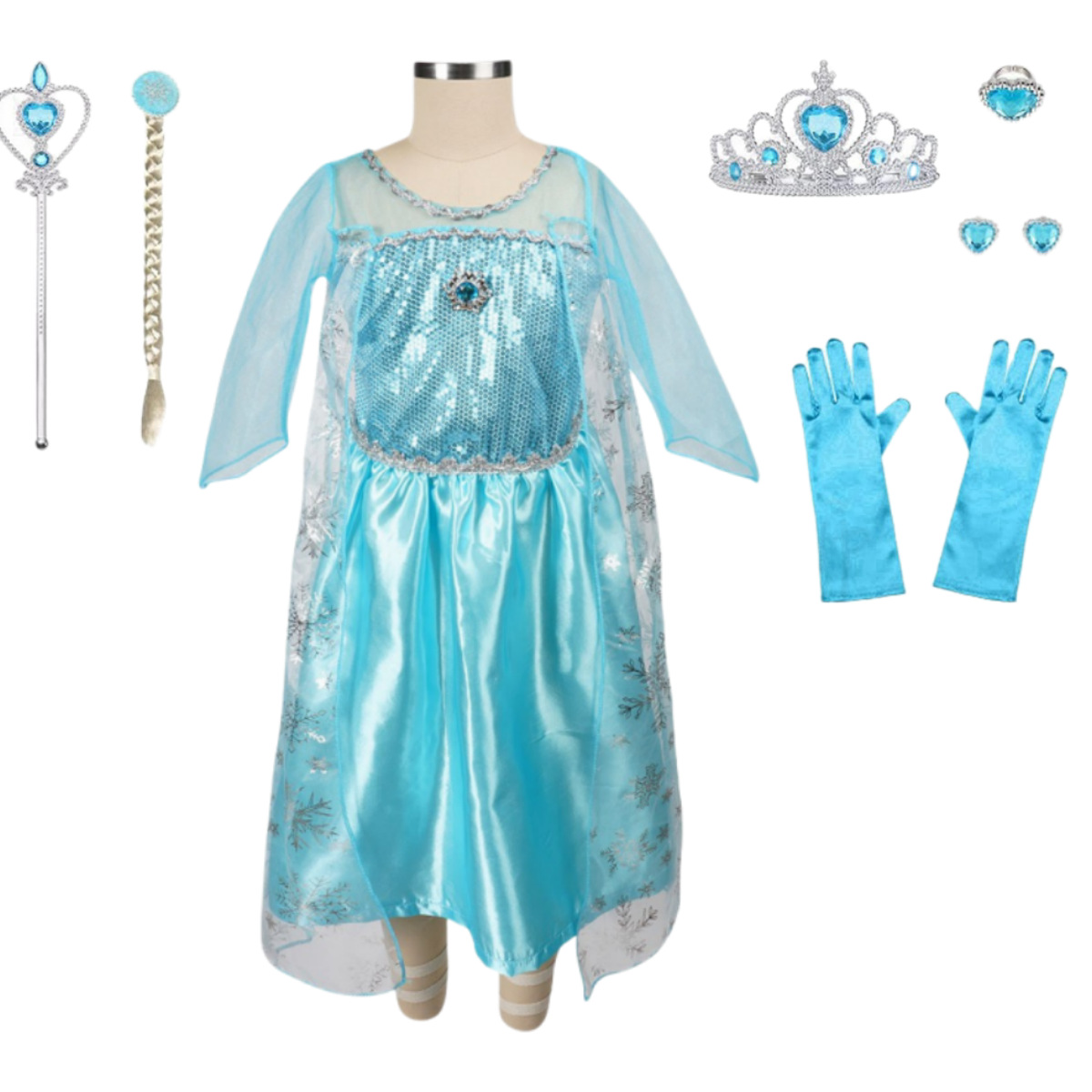Girls Long Sleeve Halloween Princess Costume Dress | Maxi 5