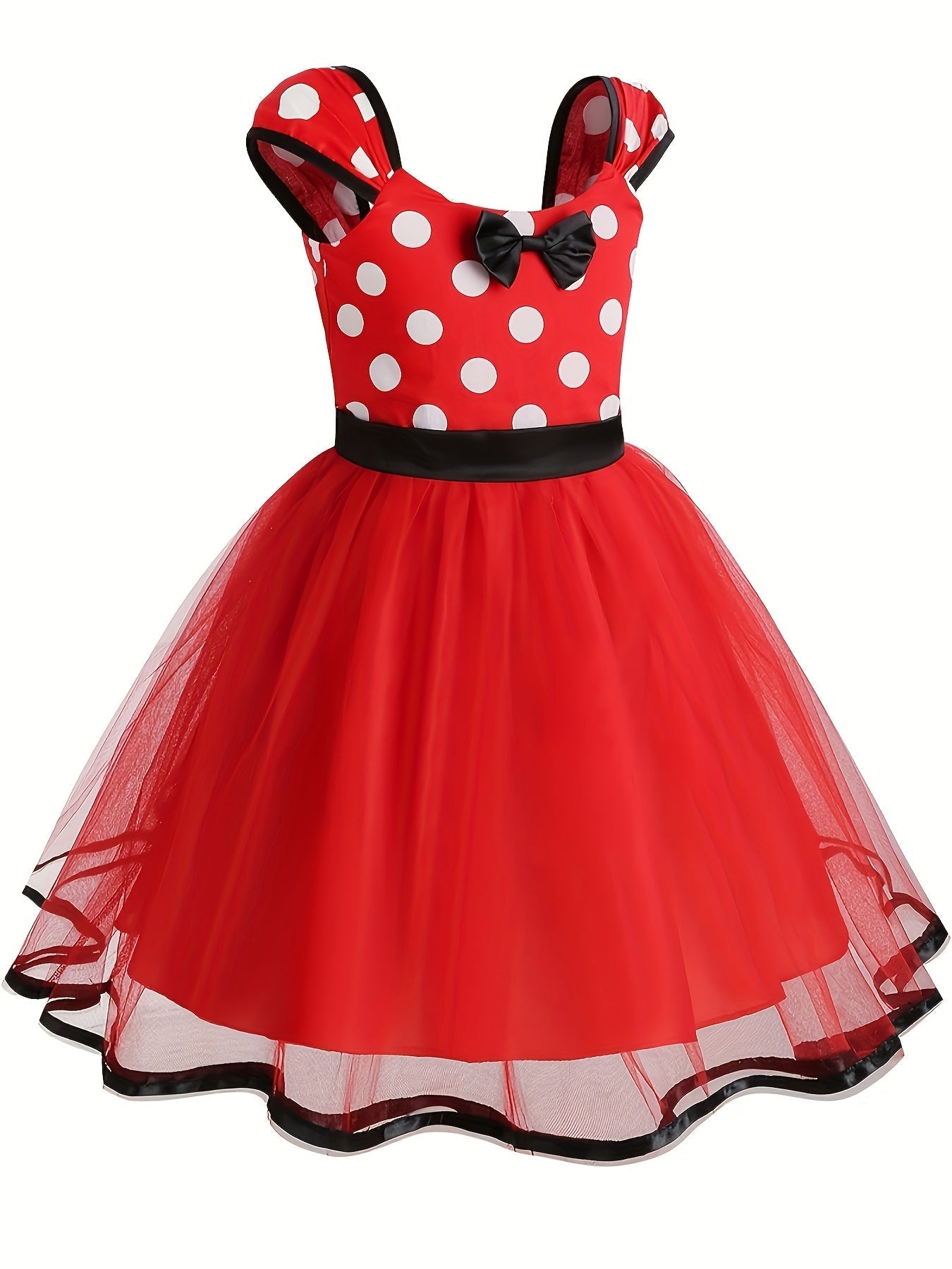 Girls Tulle Halloween Mouse Costume Dress | Polka Dot Mini 1