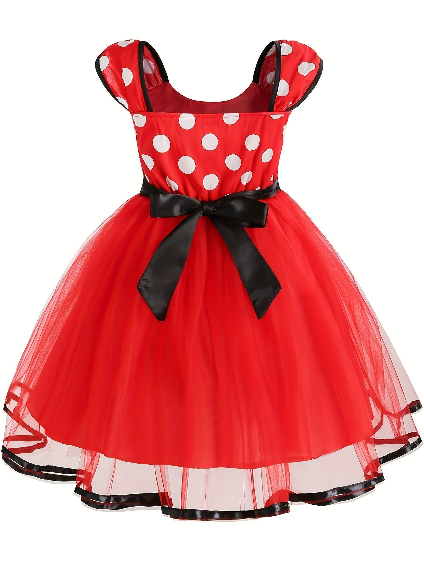 Girls Tulle Halloween Mouse Costume Dress | Polka Dot Mini 2