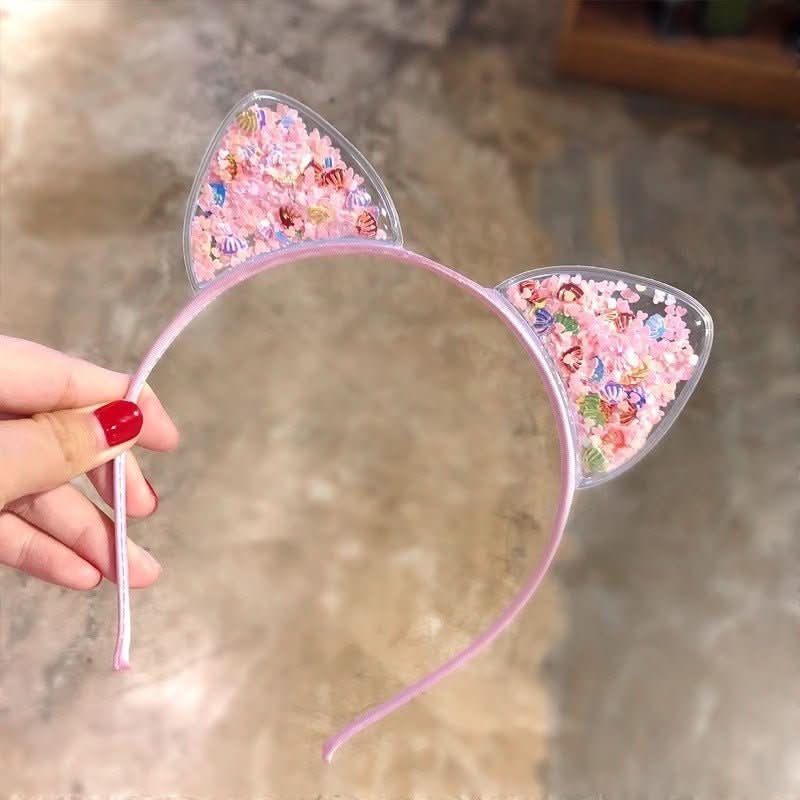 GlamTiara | Sparkling Rhinestone Cat Ear Headband for Elegant Party Looks 2