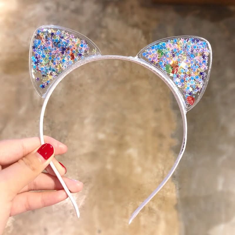 GlamTiara | Sparkling Rhinestone Cat Ear Headband for Elegant Party Looks 8