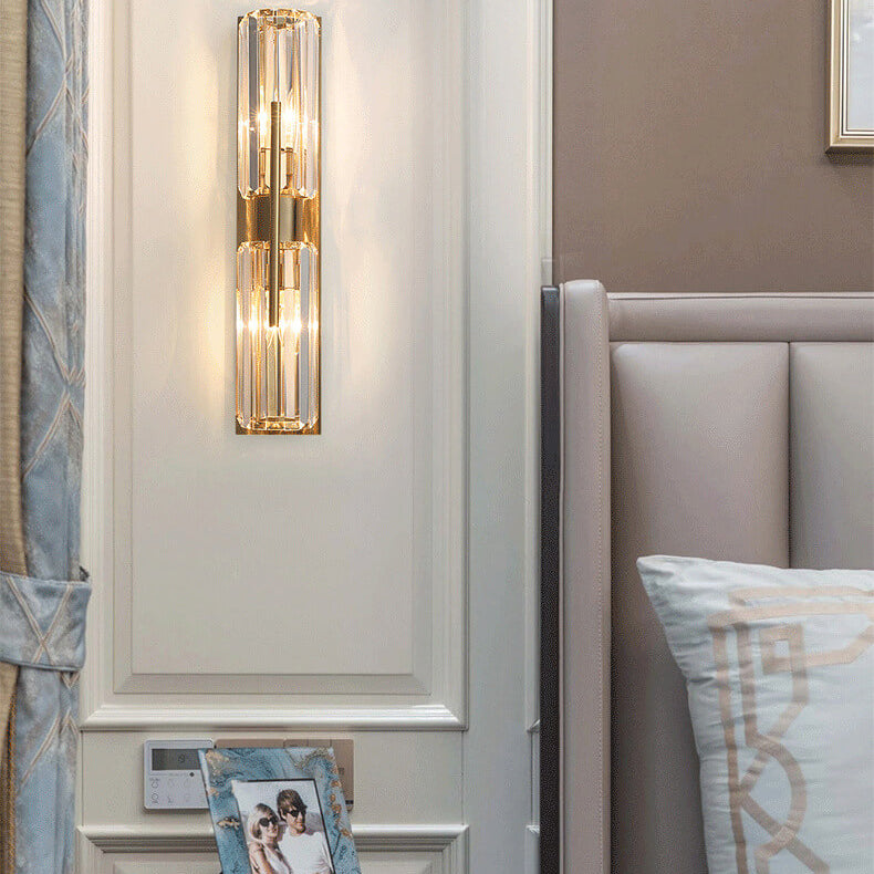 GlamourGlow – Refined Crystal Wall Light 1