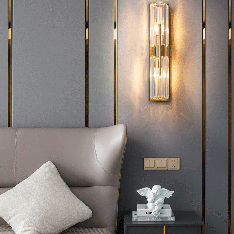 GlamourGlow – Refined Crystal Wall Light 7