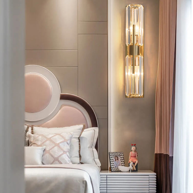 GlamourGlow – Refined Crystal Wall Light 8