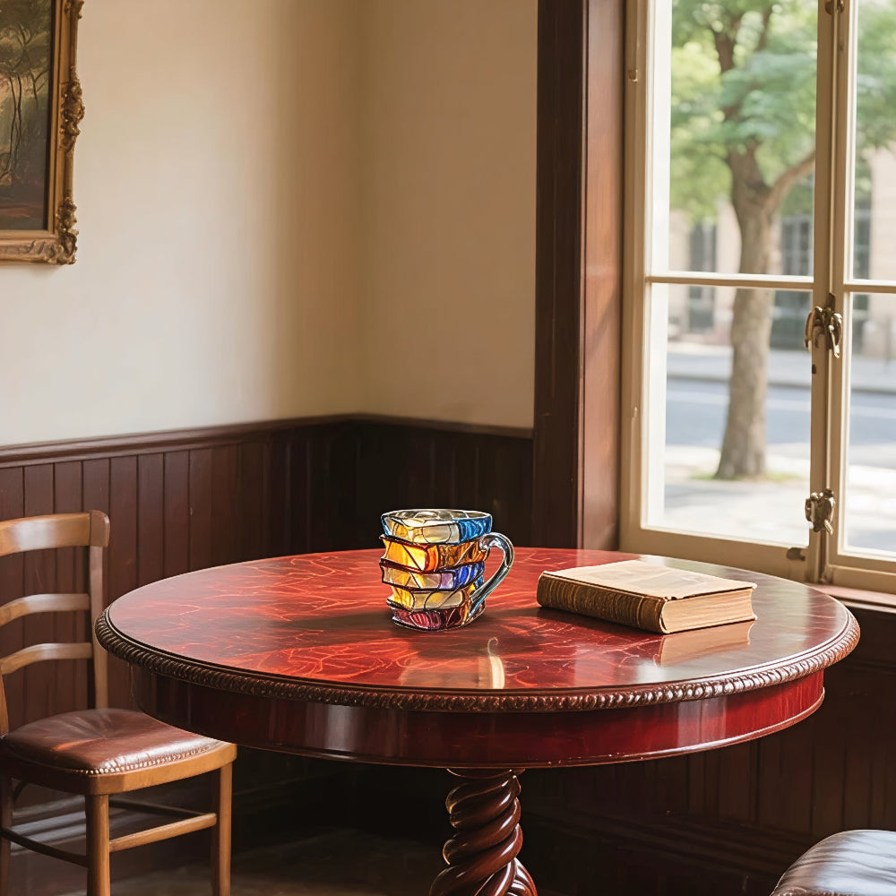 Glass Coffee Mug Book Spine Design 5