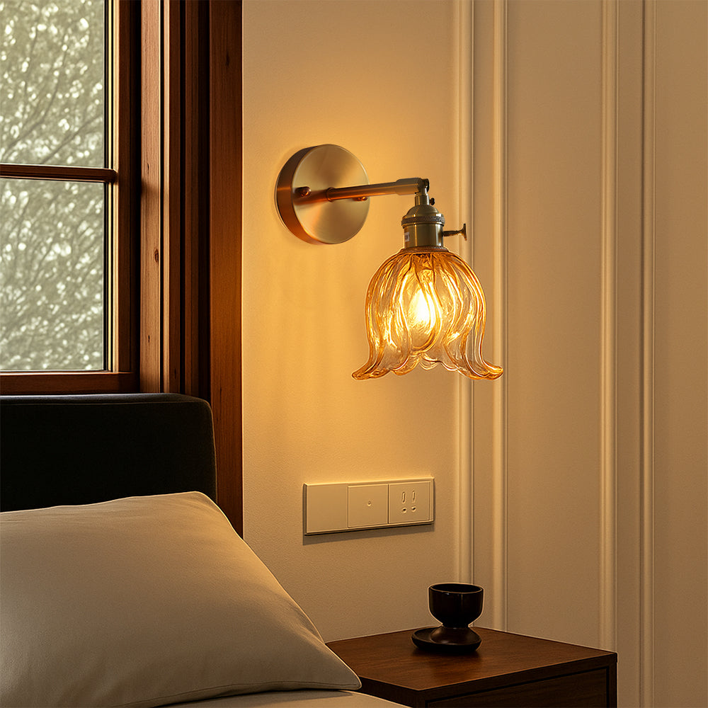 Glassora | Modern Minimalist Flower Wall Lamp 0