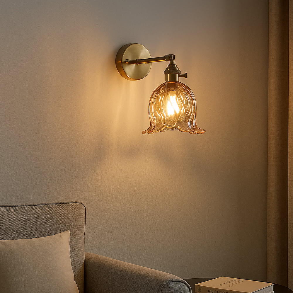 Glassora | Modern Minimalist Flower Wall Lamp 2