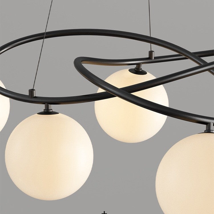 Glivyn | Modern Scandinavian Retro Black Chandeliers 5