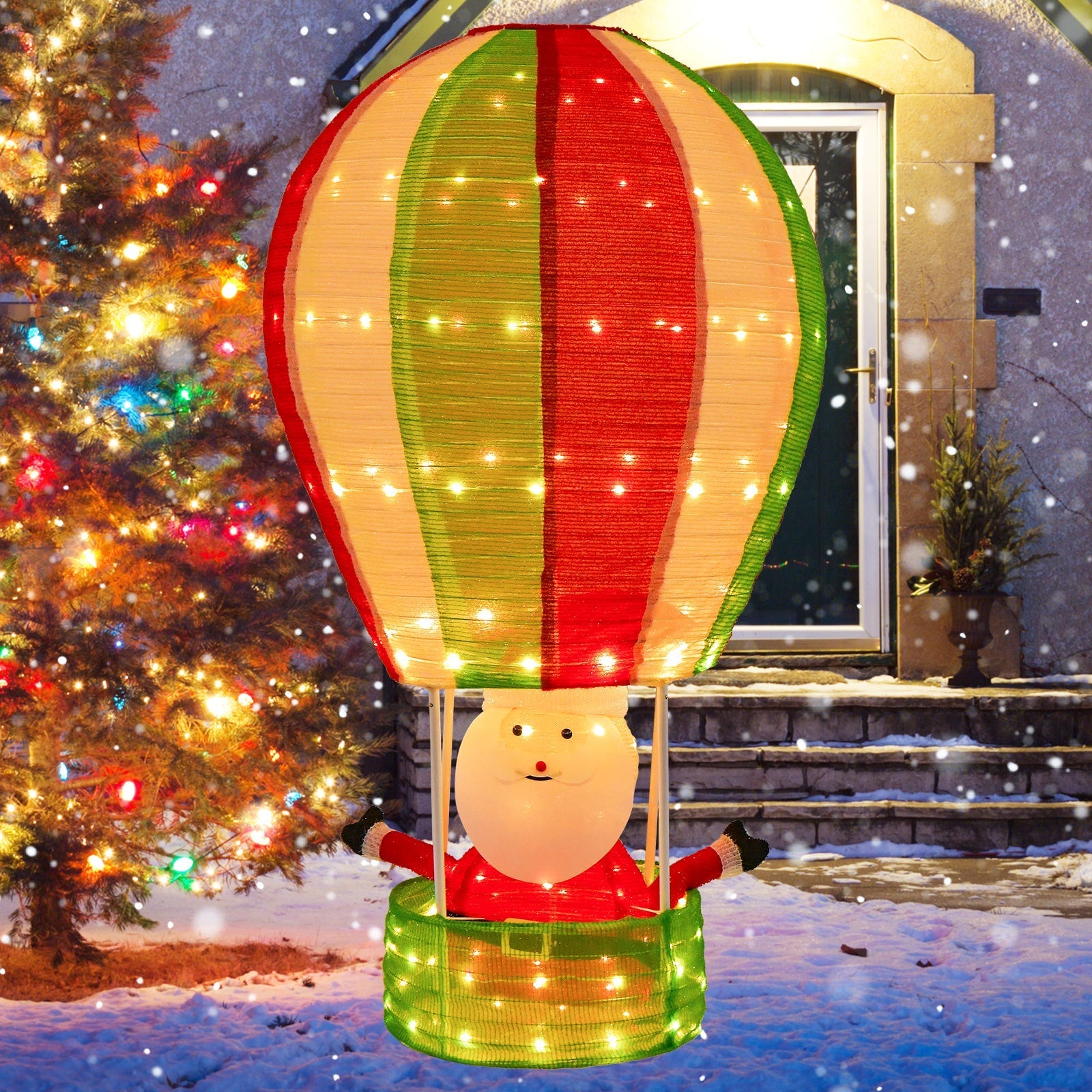 GlowBalloon – Pop-up Christmas Decoration with LED Santa Display 1