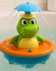 GlowGator | Light-Up Floating Crocodile Bath Toy with Water Sprayer 1