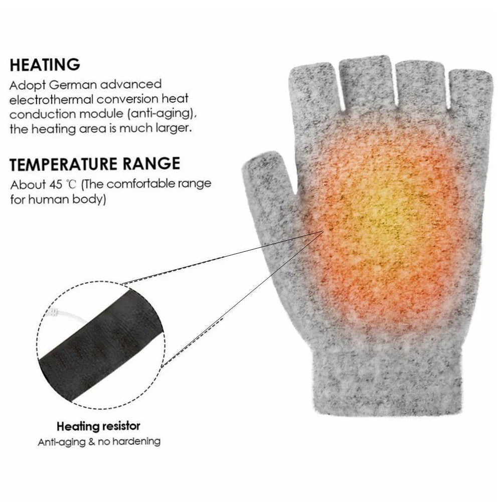 GlowTouch | USB Rechargeable Heated Gloves for Winter Warmth 7