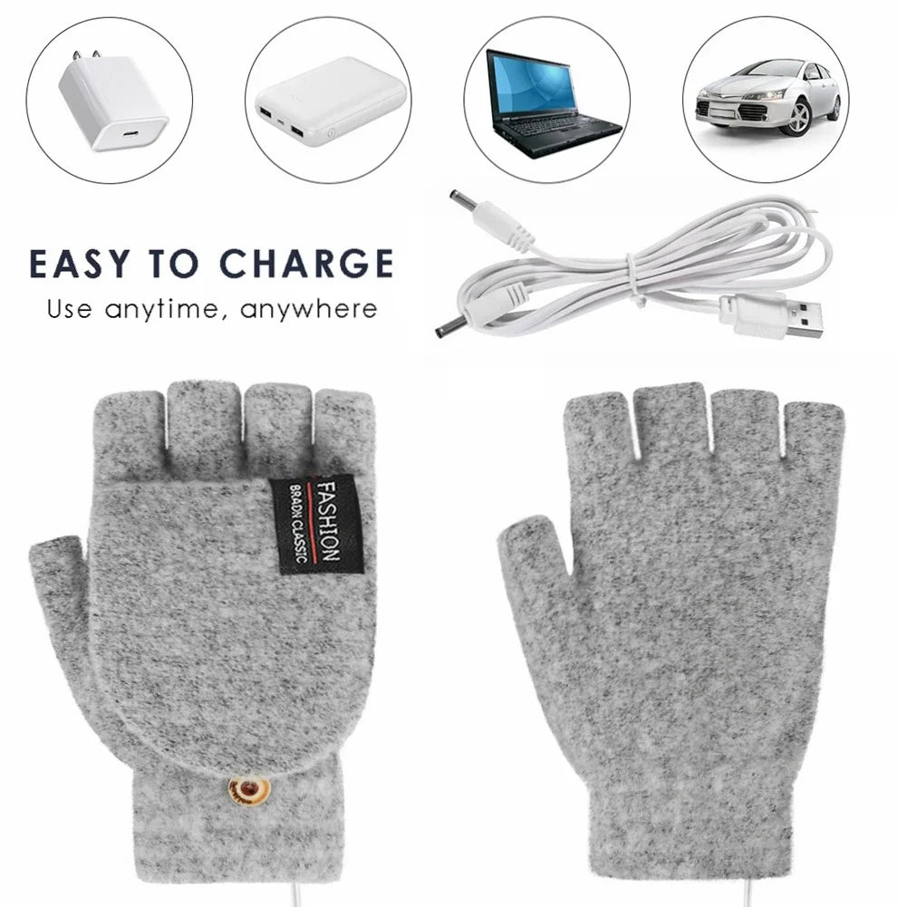 GlowTouch | USB Rechargeable Heated Gloves for Winter Warmth 8