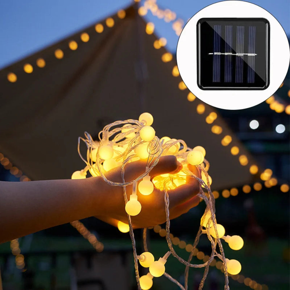 GlowTrail | Solar-Powered Waterproof Outdoor Fairy String Lights for Gardens 2