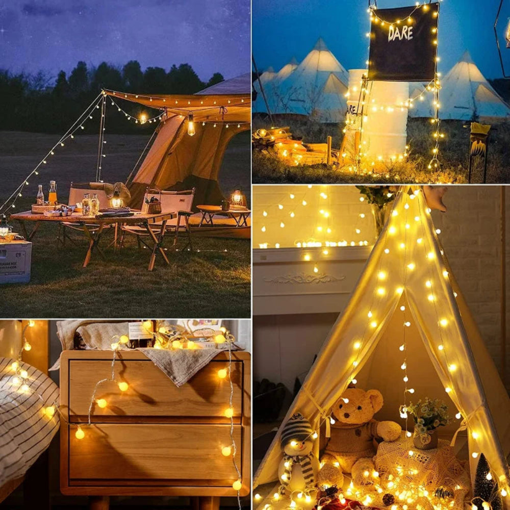 GlowTrail | Solar-Powered Waterproof Outdoor Fairy String Lights for Gardens 3