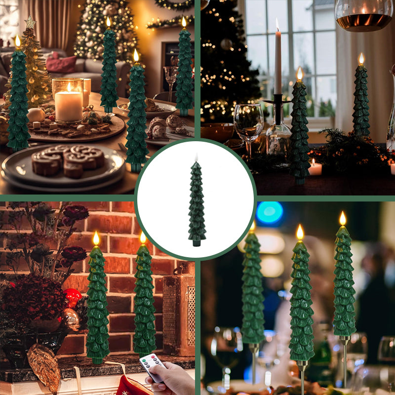 GlowTree – Decorative LED Christmas tree candles with timer function 4