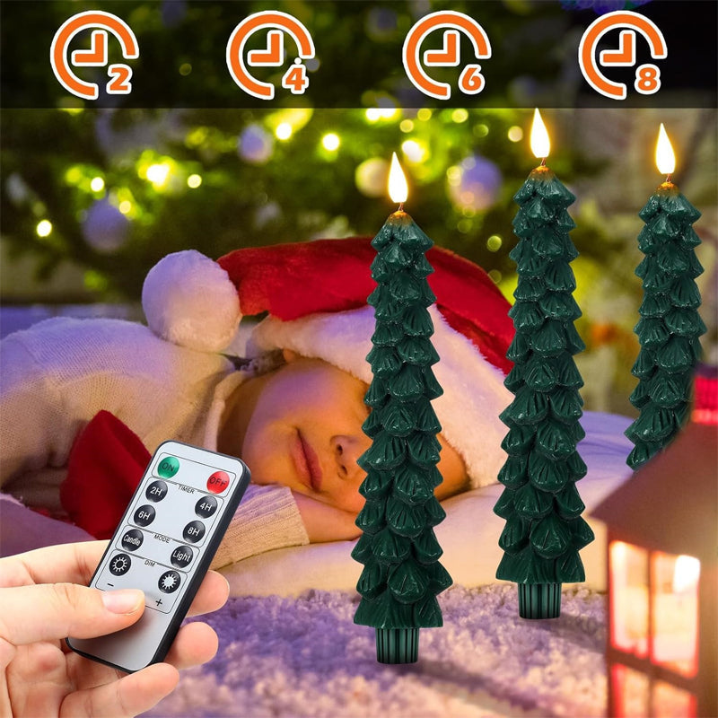 GlowTree – Decorative LED Christmas tree candles with timer function 5