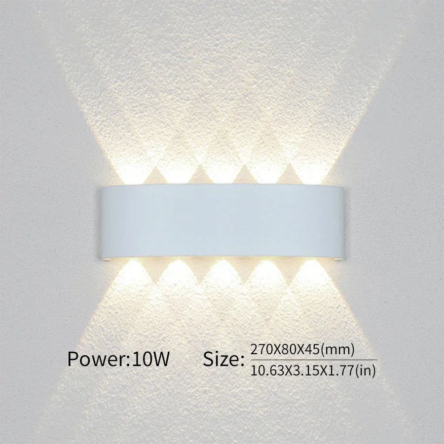 GlowVera | Sleek Versatile LED Wall Light for Indoor and Outdoor Use 3