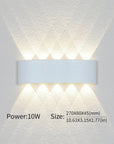 GlowVera | Sleek Versatile LED Wall Light for Indoor and Outdoor Use 3