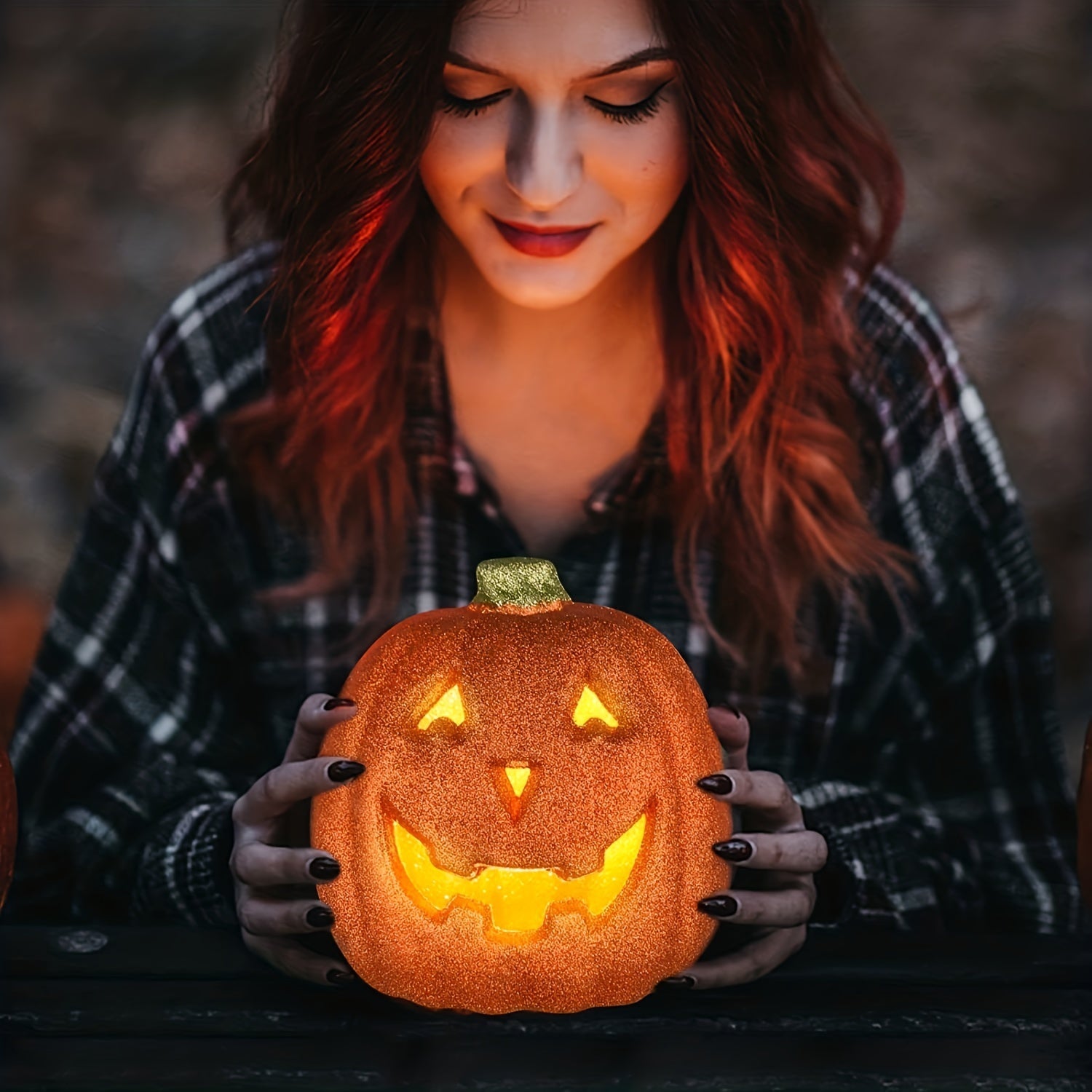 Glowing Light-Up Jack O'Lantern Halloween Decoration | Battery Operated 1