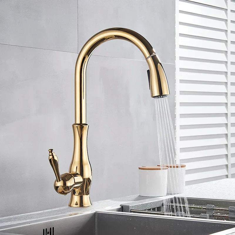 GoldenFlow - Stylish Gold Faucet 1