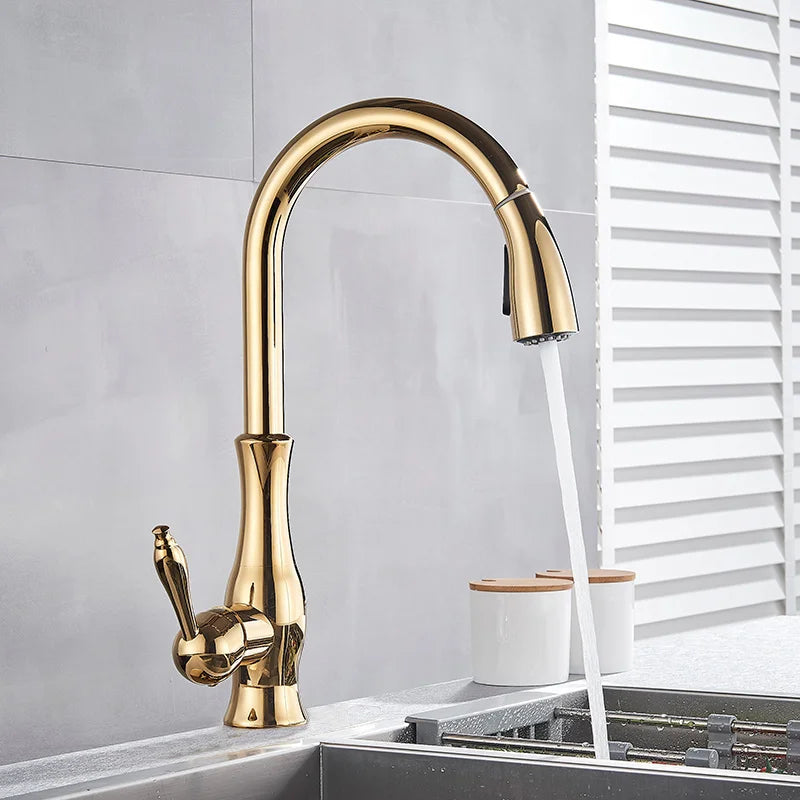 GoldenFlow - Stylish Gold Faucet 4