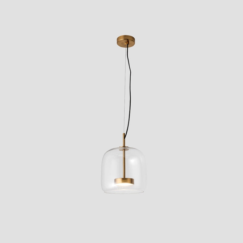 GoldenGlow - Retro Gold LED Pendant Lights in Glass 0
