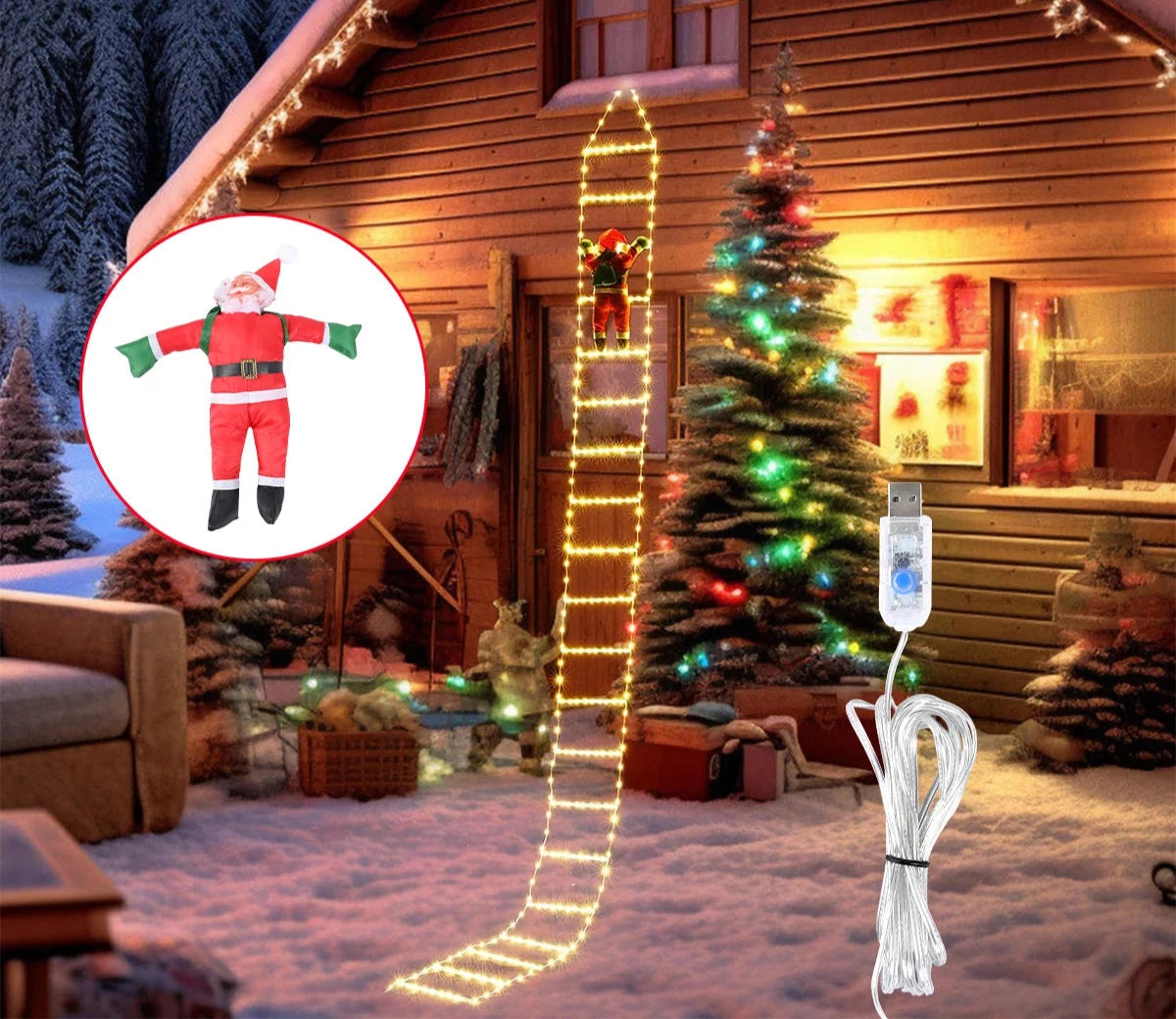 Golden Climb | Elegant Christmas Lights 7