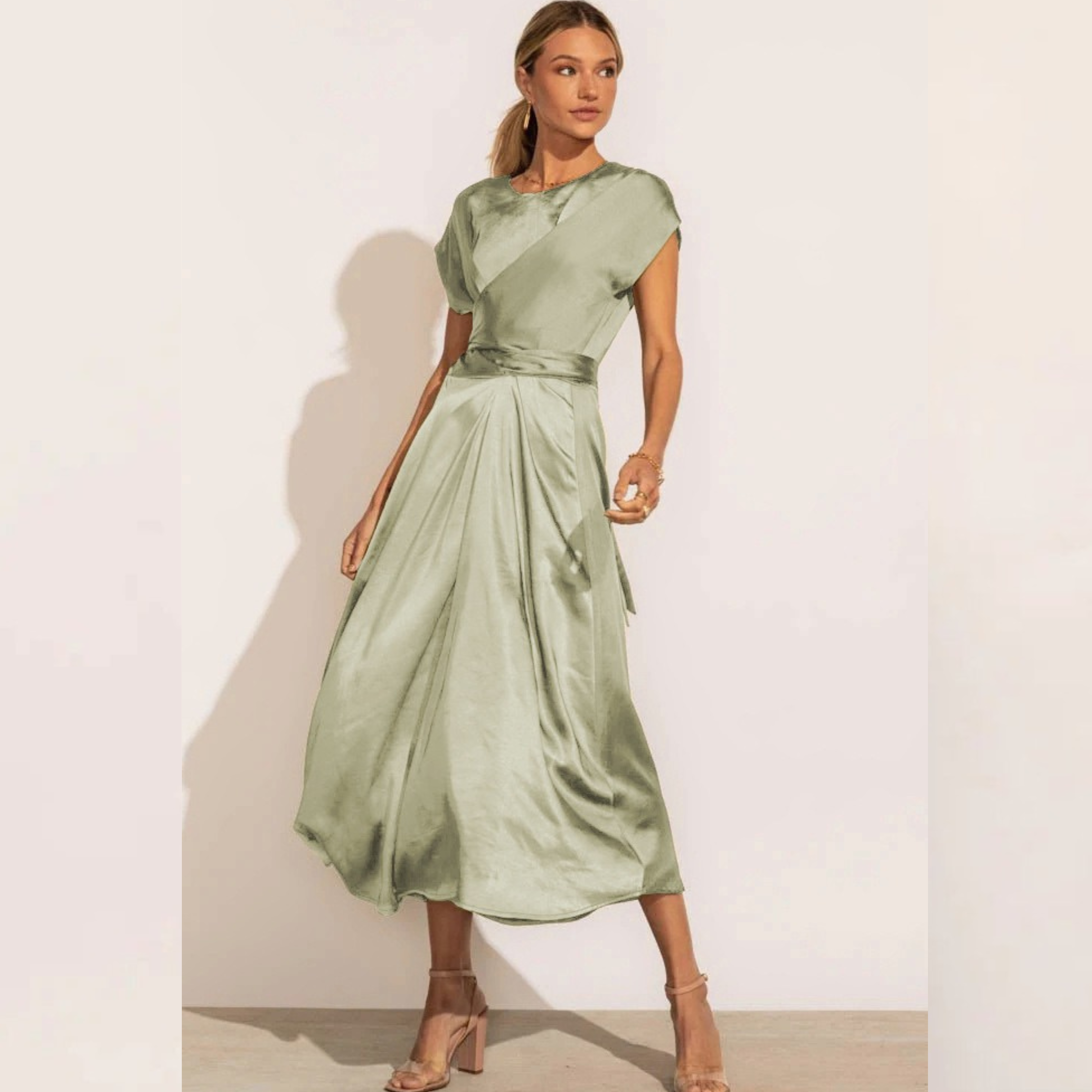 GracePurr - Elegant Midi Evening Dress 12