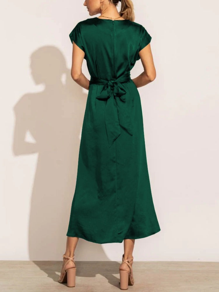 GracePurr - Elegant Midi Evening Dress 3
